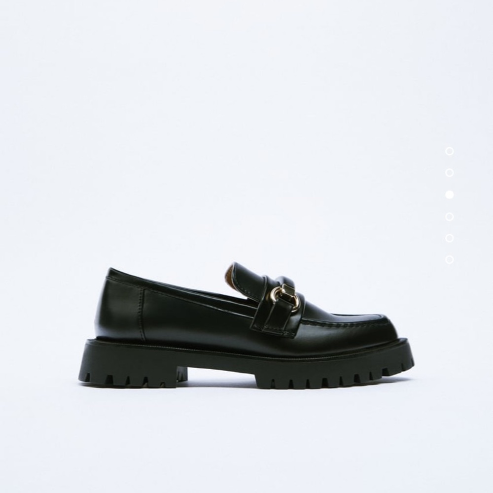 Zara leather loafer